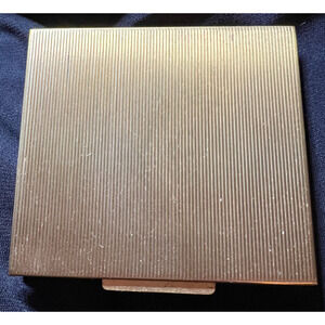 Vintage Rex Fifth Avenue Goldtone Compact Mirror Powder Puff Square